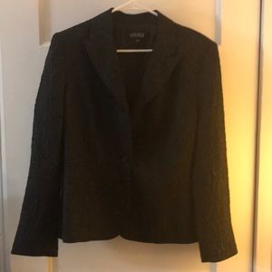 Black  embossed  sparkly blazer